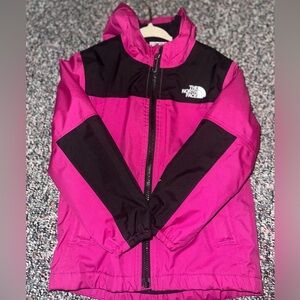 The North Face Fuchsia and Black Fleece Jacket